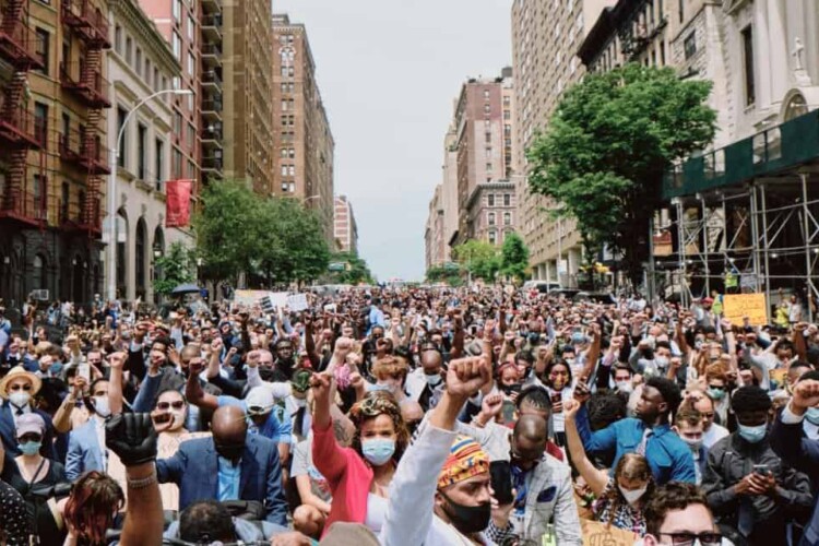 Protestors march in NYC against police brutality